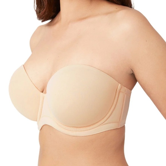 Wacoal 34DD/E Red Carpet Strapless UW Underwire Bra -
Nude/Beige 854119 - Picture 1 of 9